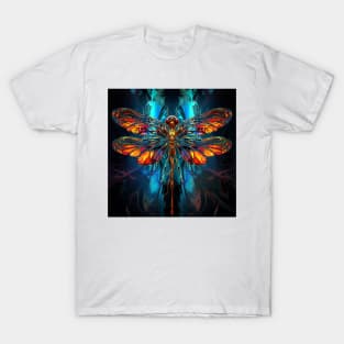 Dragonfly Neon Art 2 T-Shirt